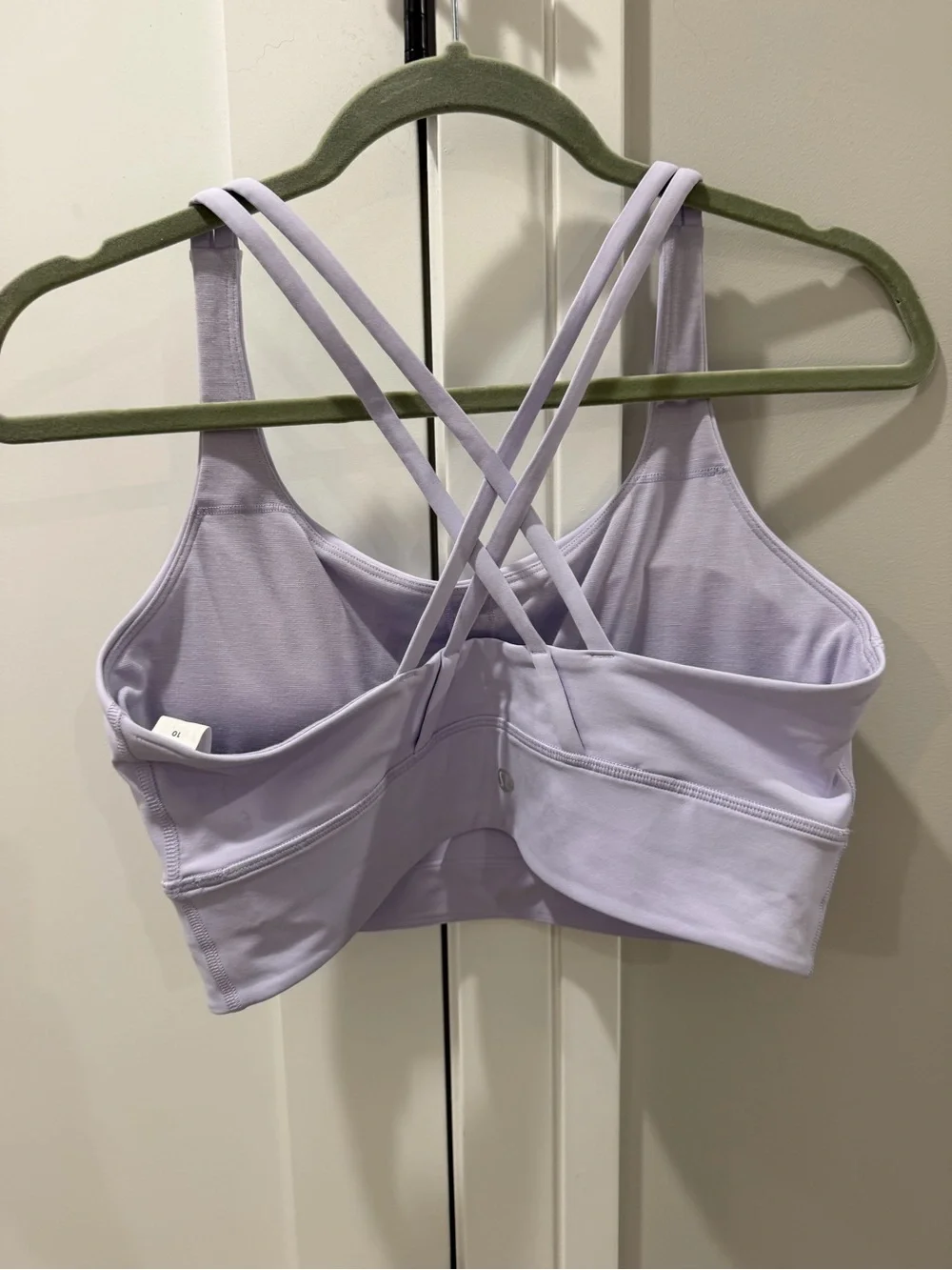 Lululemon Longline Energy Bra Faint Lavender Size 10